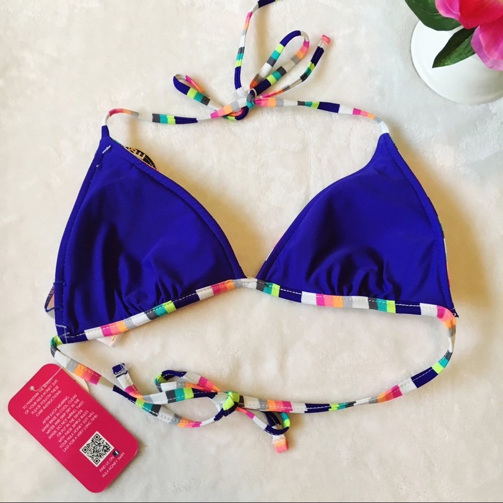 Hula Honey Reversible Triangle Bikini top - Medium - Picture 2 of 3